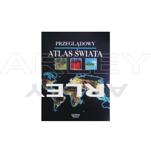 Przeglądowy atlas świata. Poglądowy i zasobny w informacje obraz Ziemi.