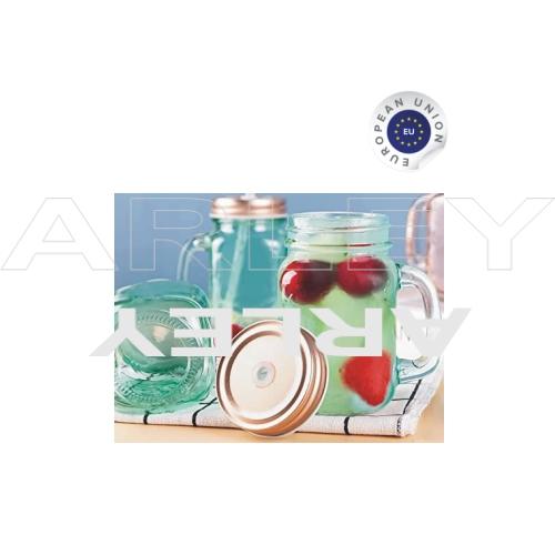 Szklanka słoik Ice Cold Drink żółta (5)