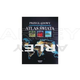 Przeglądowy atlas świata. Poglądowy i zasobny w informacje obraz Ziemi.