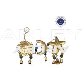 Zawieszka Słońce Księżyc Gwiazda z dzwonkami